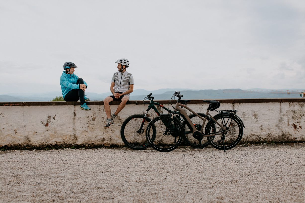 E-Bike Tour mit Alpenpanorama vom Chrischona Berg bei Basel